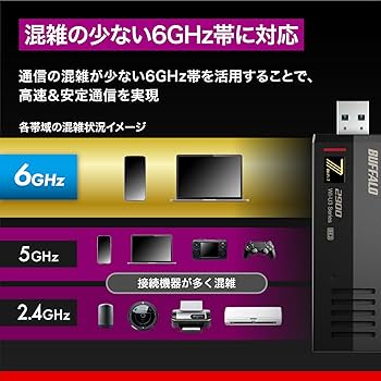 Amazon | 【Amazon.co.jp限定】バッファロー WiFi 7 11be 無線LAN 子機