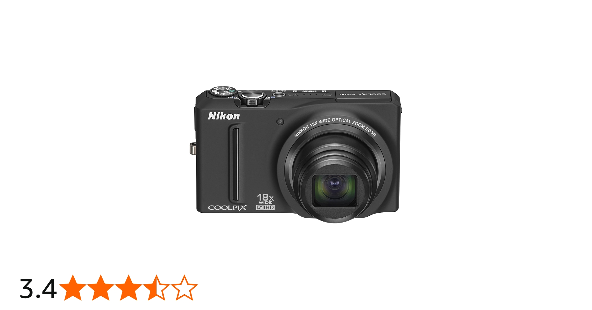 Amazon | NikonデジタルカメラCOOLPIX S9100 ノーブルブラック S9100BK