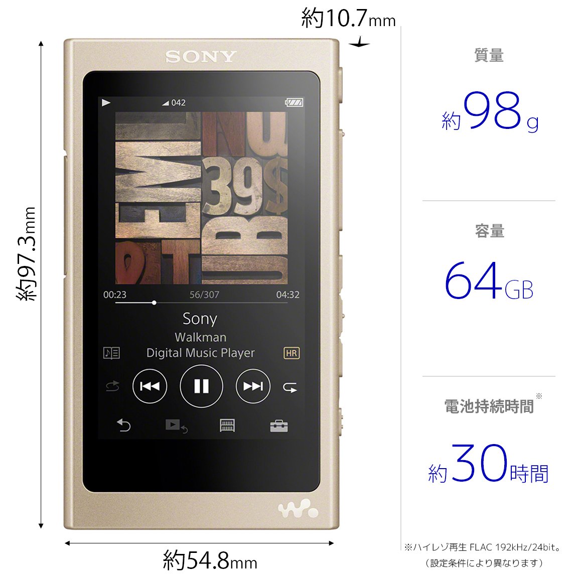 Amazon.co.jp: Sony Walkman A Series 64GB NW-A47: Bluetooth/microSD
