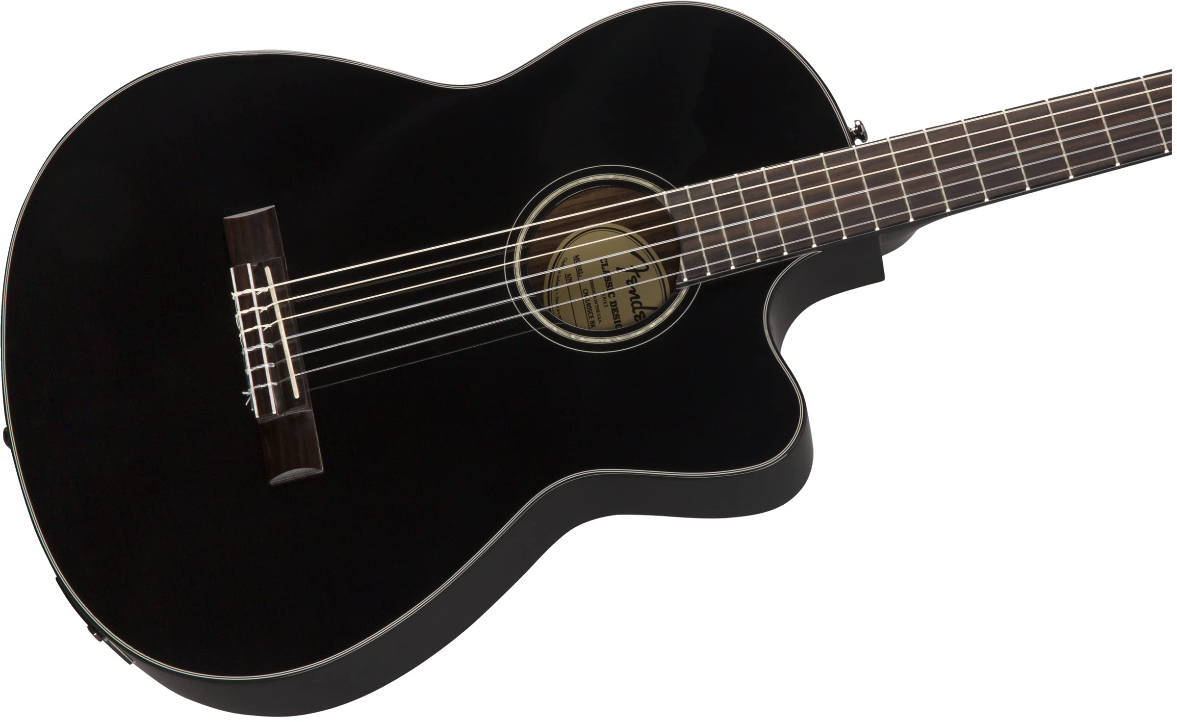 Amazon.com: Fender CN-140SCE Thinline Concert Nylon String