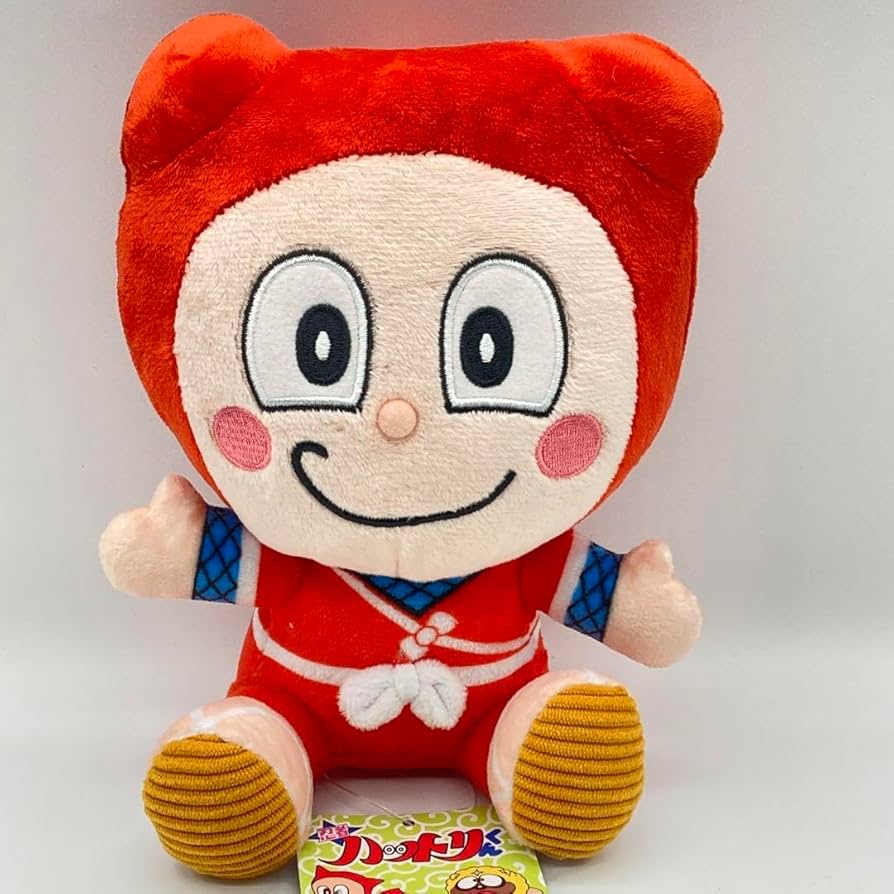 Amazon.co.jp: 忍者ハットリくんミディアムぬいぐるみ ハットリ