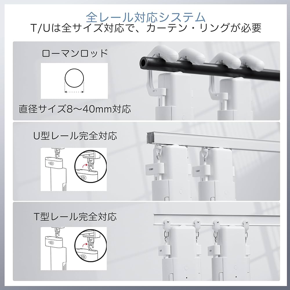 Amazon｜iCODIS 自動カーテン開閉器搭載 両開き対応 スマート家電 自動