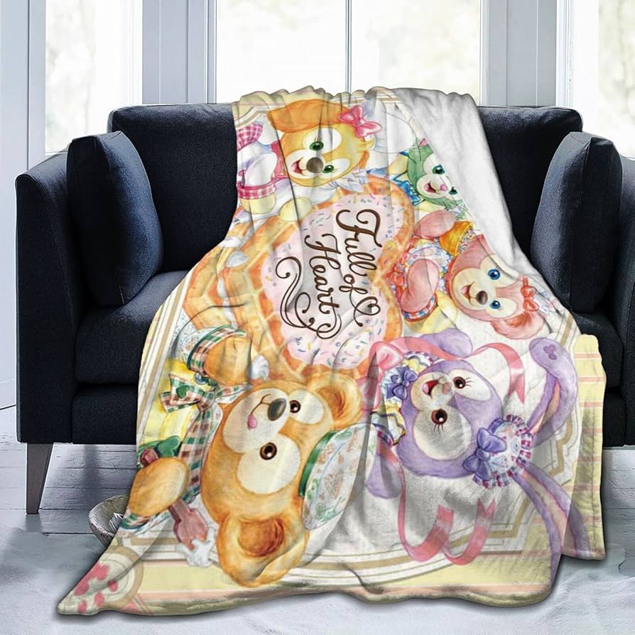 Amazon｜ダッフィーフレンズ 毛布 ブランケット 掛け毛布 ふわふわ