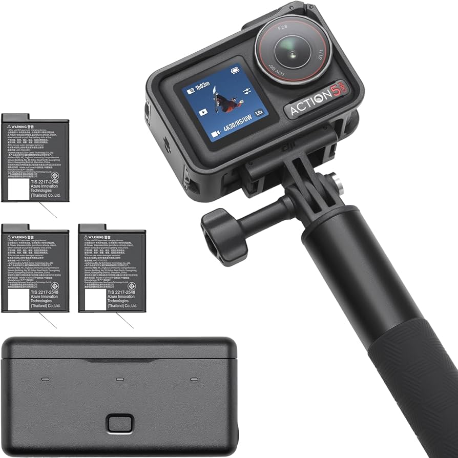 Amazon.com : DJI Osmo Action 5 Pro Adventure Combo, 4K with 1/1.3