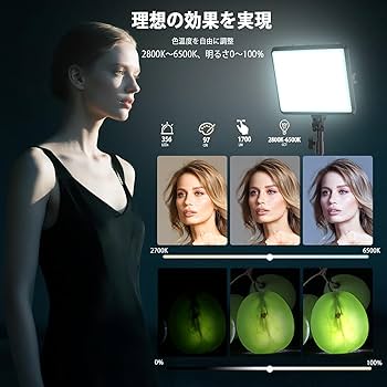 Amazon | NiceVeedi 2パック撮影用ライト LEDビデオライト 写真