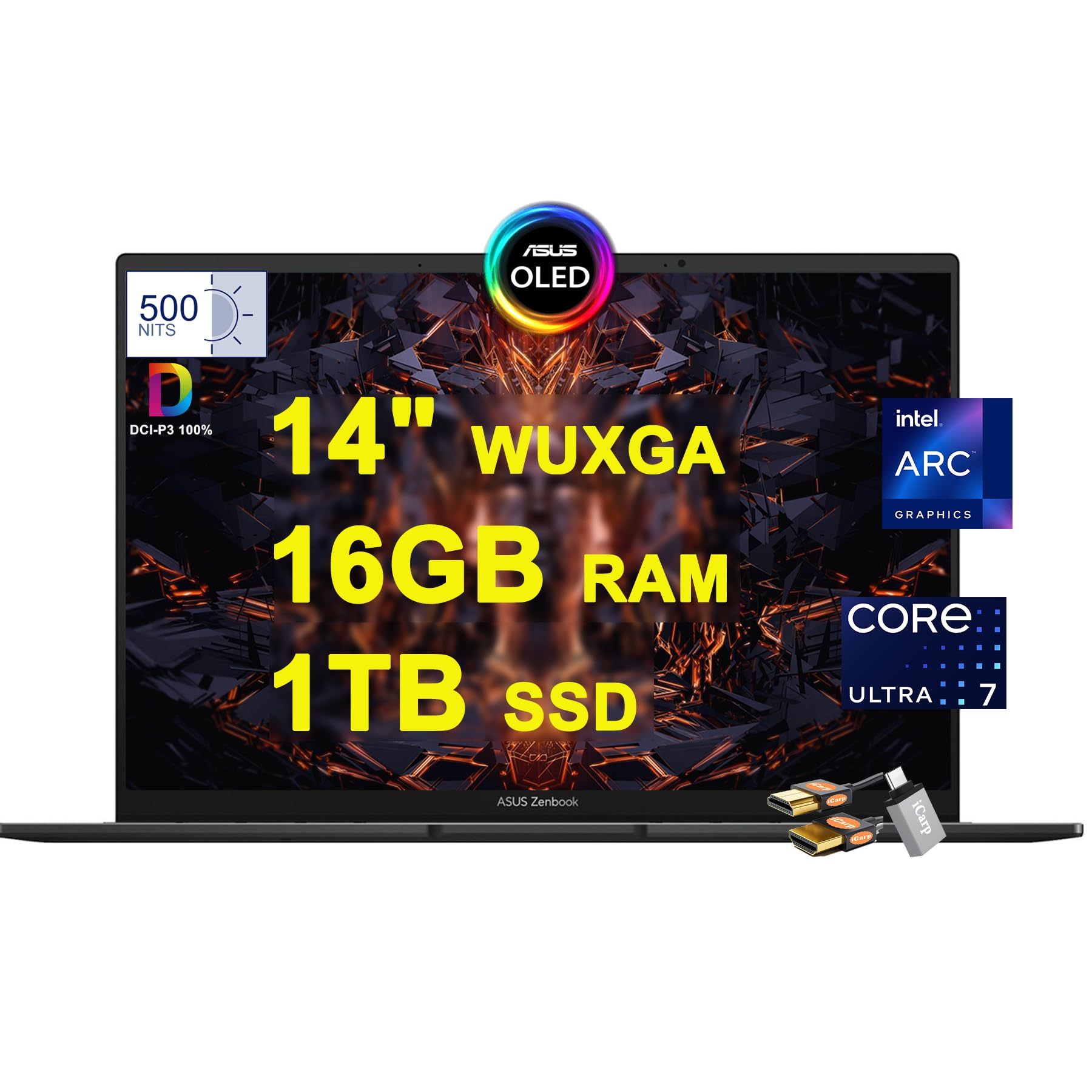 Amazon.com: Asus Zenbook 14X OLED Business Laptop 14.5/'' 2.8K