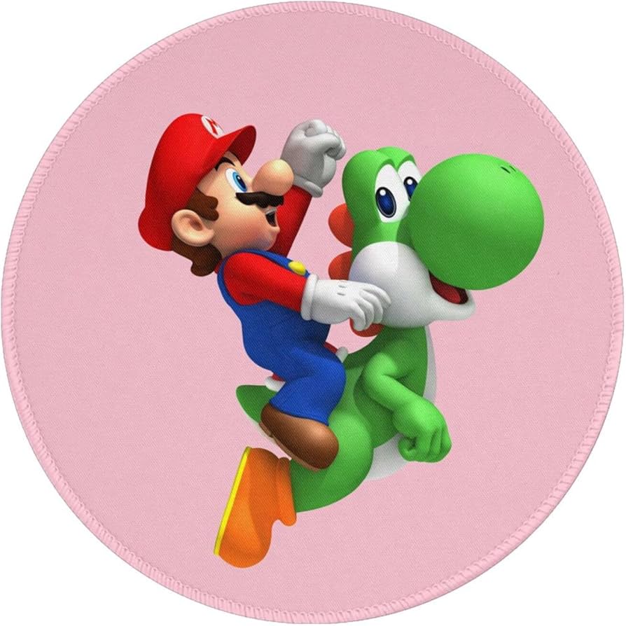 Amazon.co.jp: スーパーマリオ 丸形 ゲーミングマウスパッド かわいい