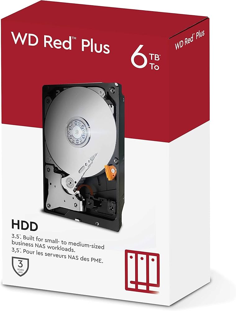 Amazon.com: Western Digital 6TB WD Red Plus NAS Internal Hard