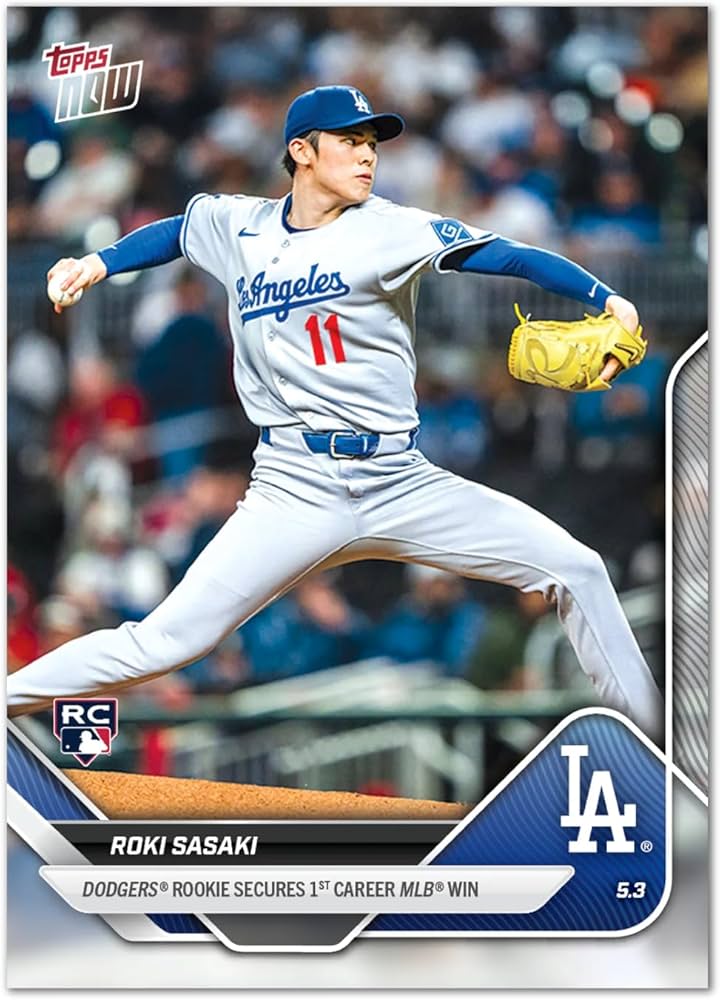 Amazon.co.jp: 佐々木朗希 #0137 ドジャースのルーキー、メジャー初