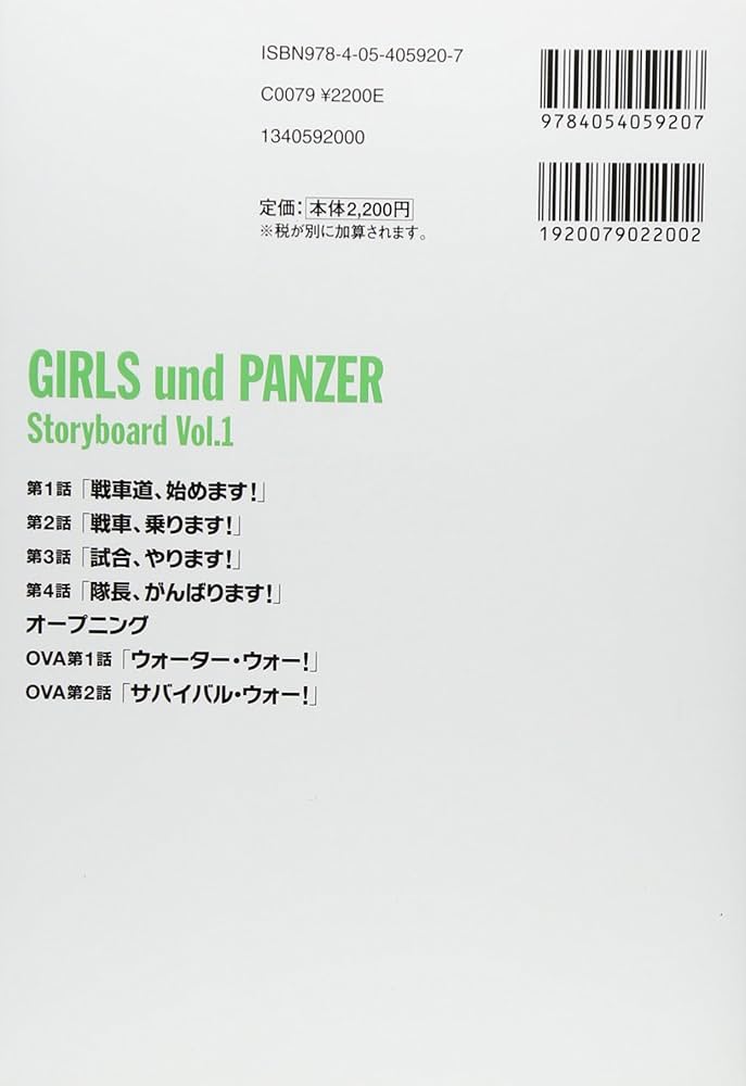ガールズ&パンツァー絵コンテ集 Vol.1 | 株式会社アクタス, 水島努 |本