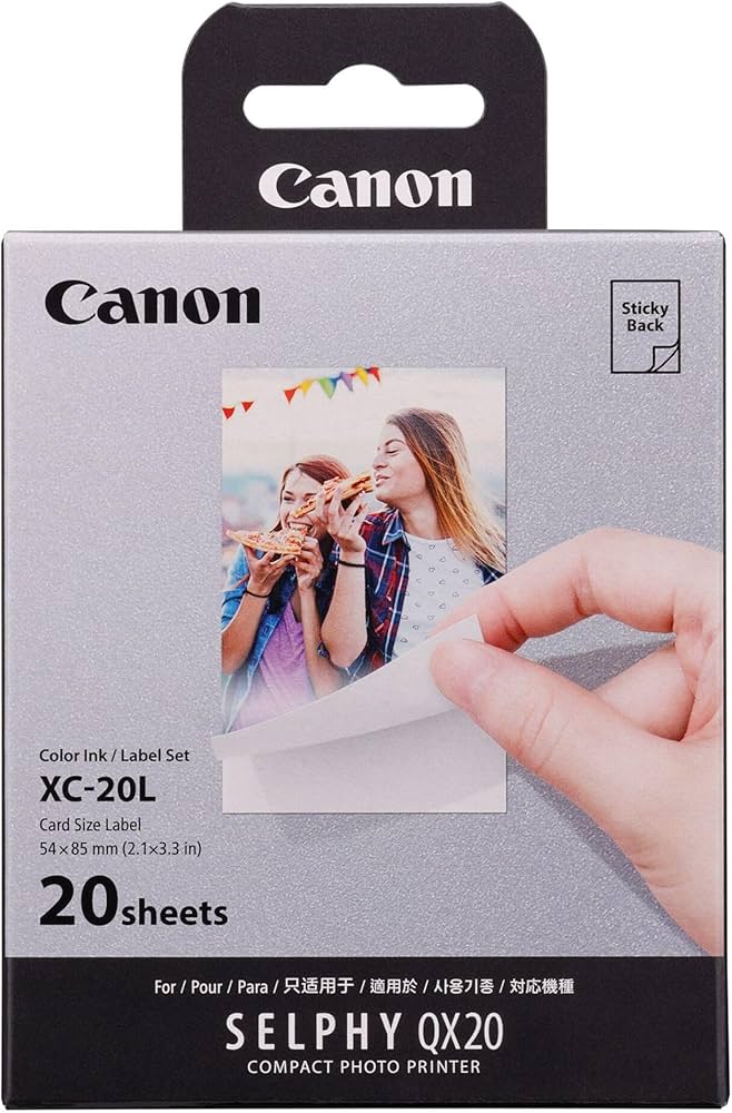 Amazon.co.jp: Canon 純正インク+用紙セット セルフィースクエアQX20