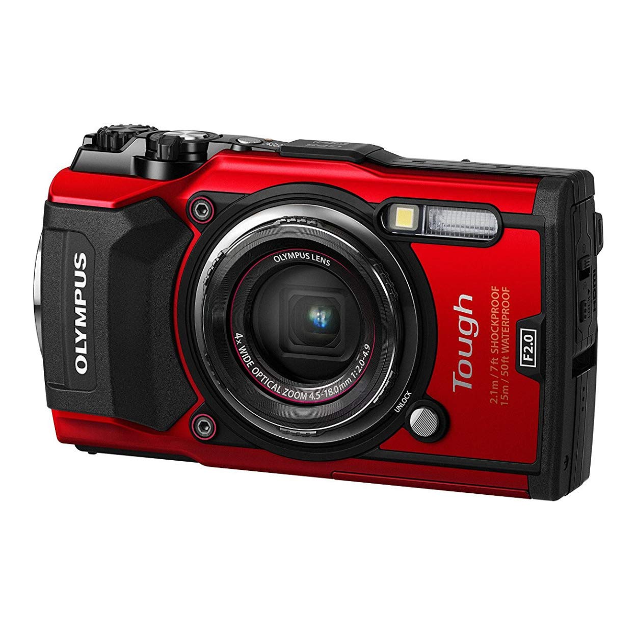 Amazon Canada: Olympus Tough TG-6 Waterproof Camera, Red (Renewed)