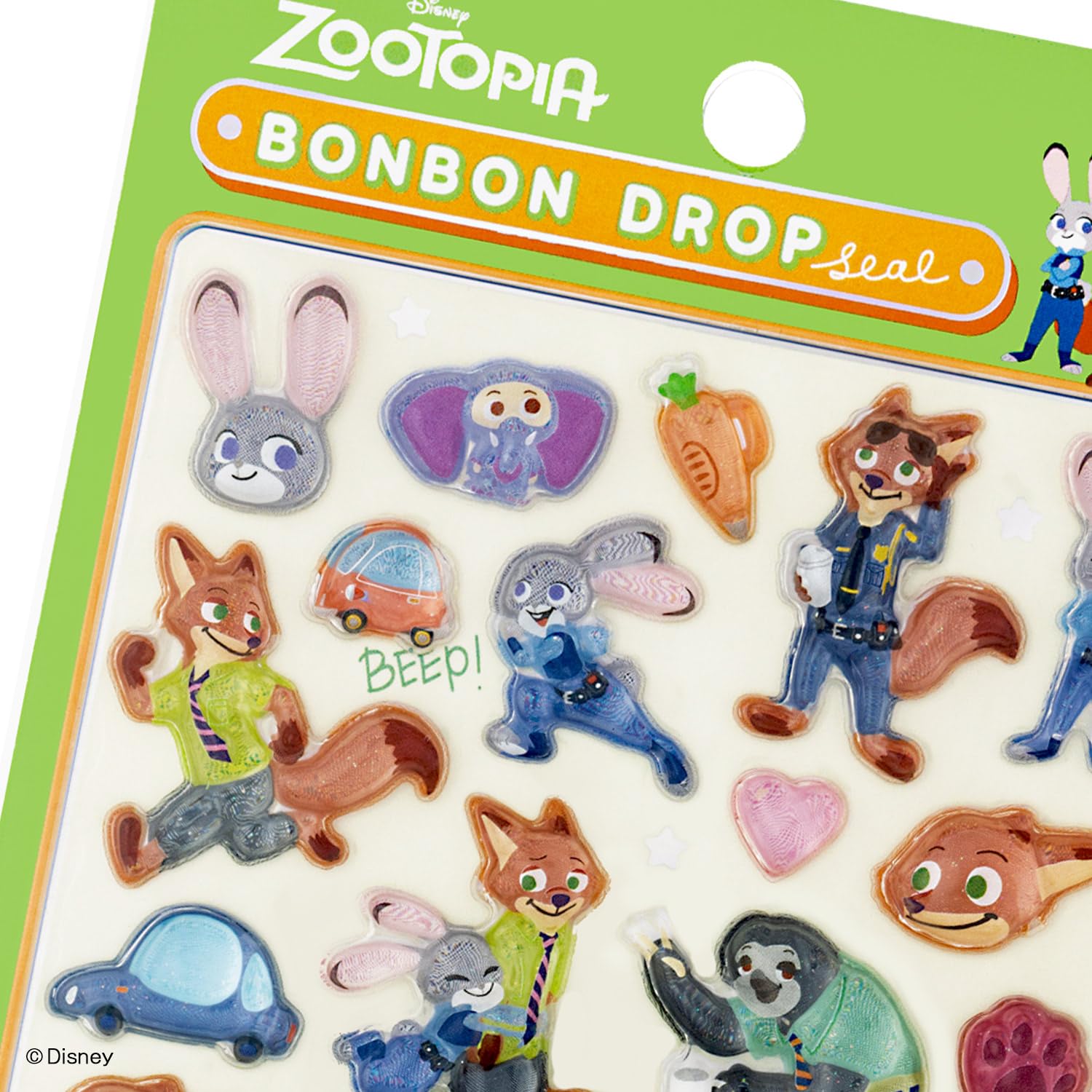 Amazon | サンスター文具 ディズニー シール ボンボンドロップシール