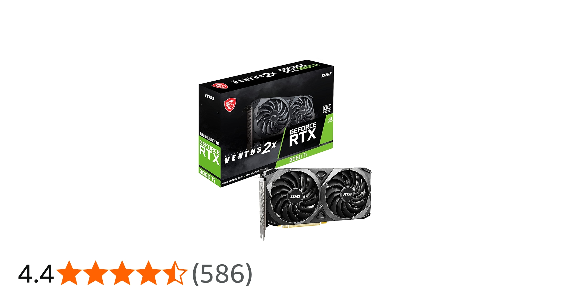 Amazon.co.jp: MSI GeForce RTX 3060 Ti VENTUS 2X 8G OCV1 LHR