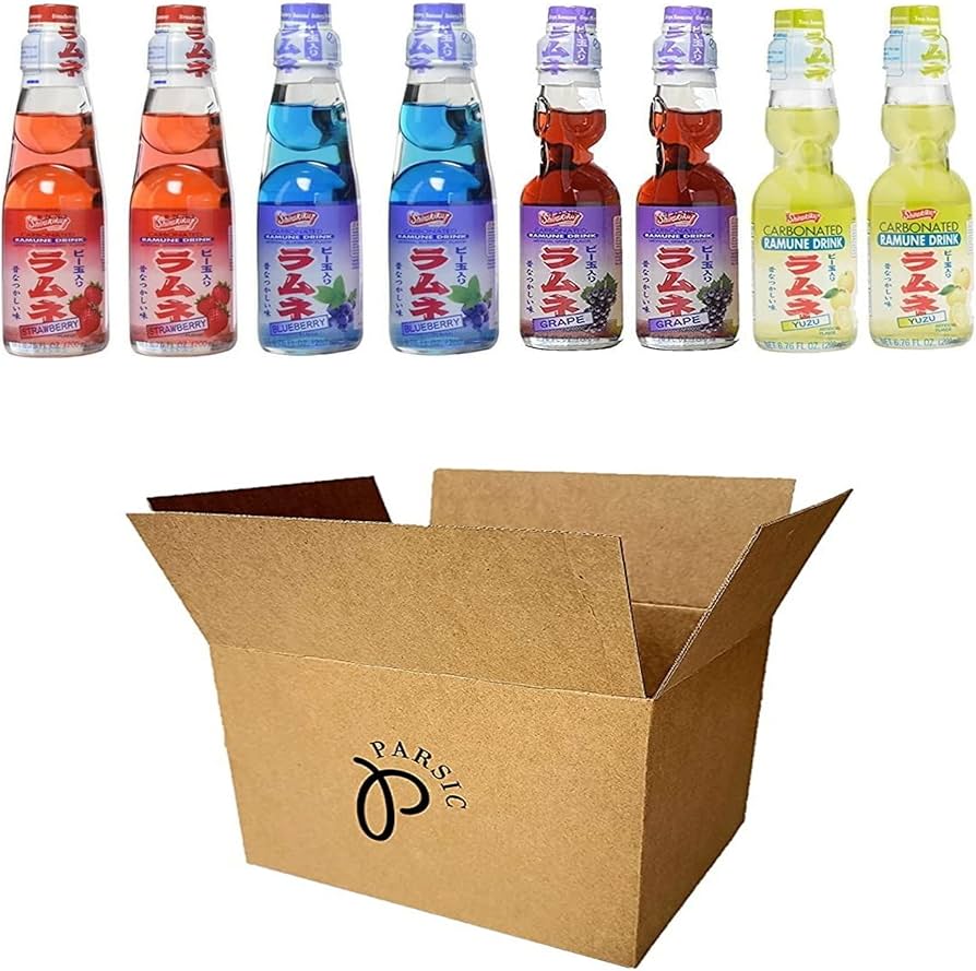 Amazon.com : RAMUNE Japanese Soft Drink Variety, 8-Pack, 6.76