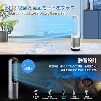 Amazon.co.jp: Fyzuf タワーファン 【羽根なし&DCモーター&電気代大幅
