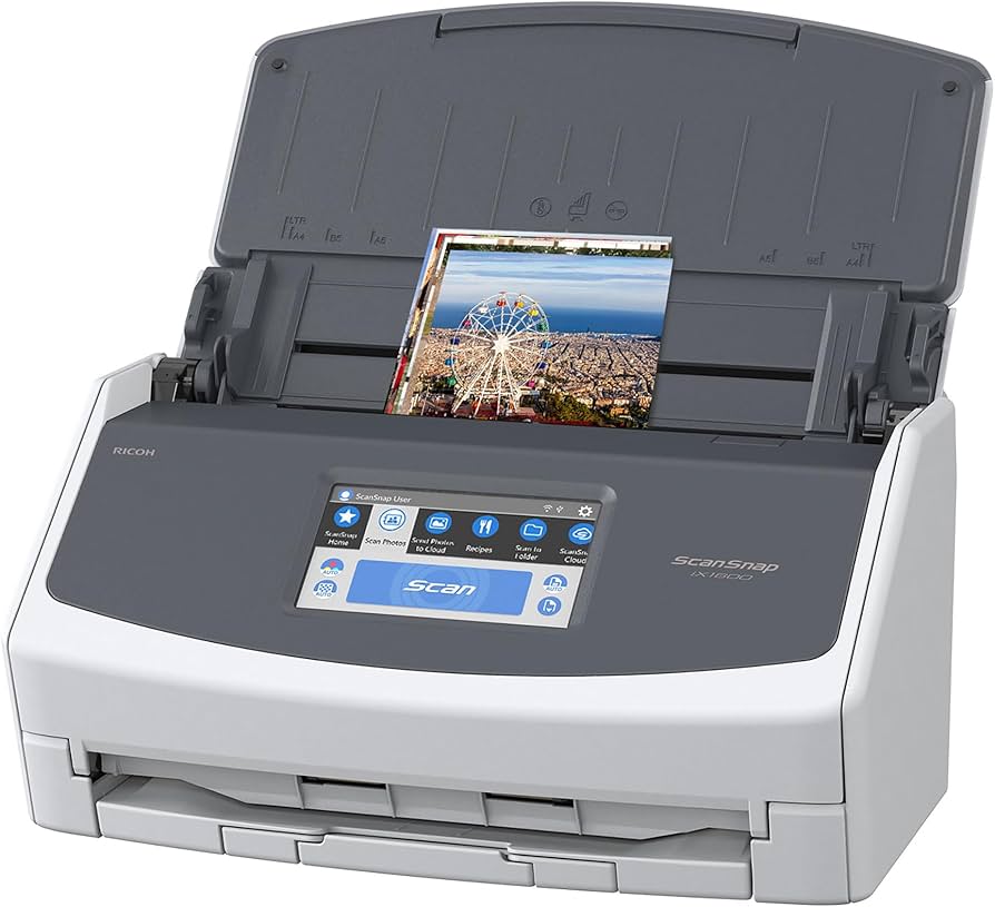 ScanSnap iX1600 Wireless or USB High-Speed Cloud Enabled Document