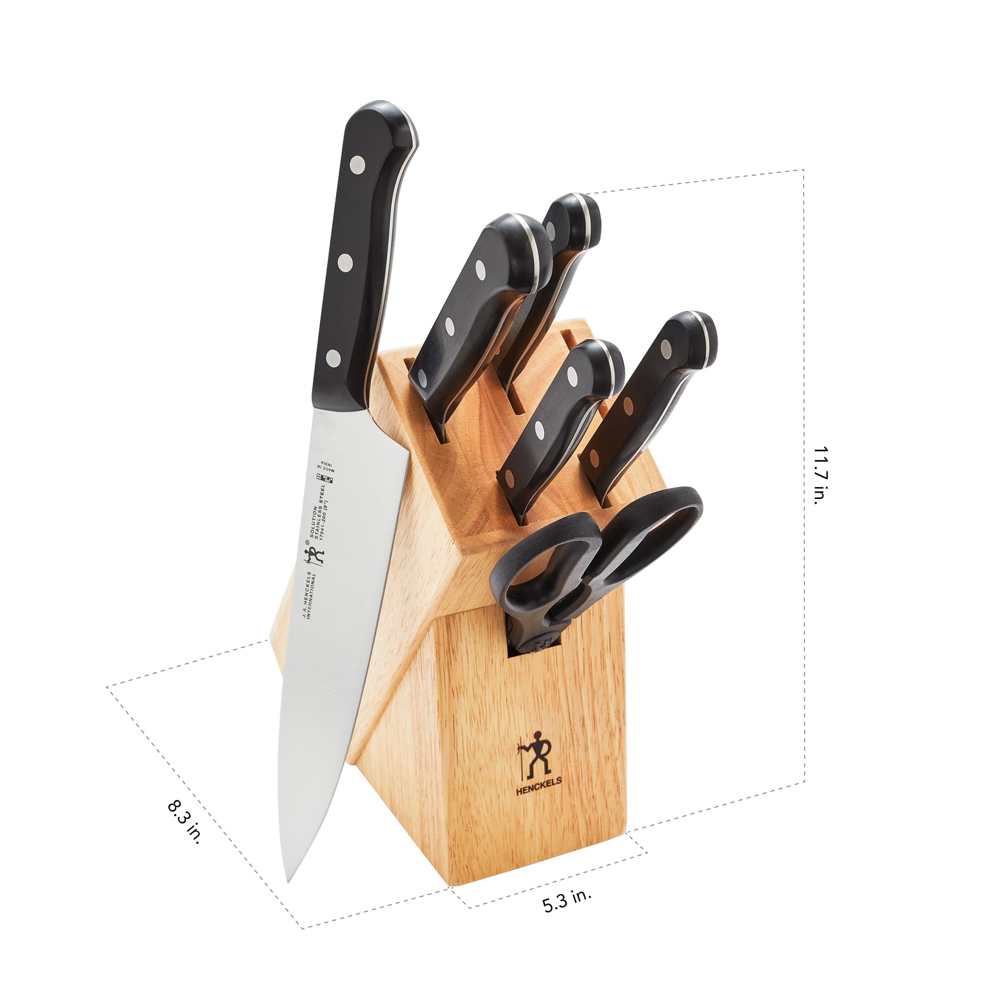 Amazon.com: HENCKELS Solution Razor-Sharp 7-pc Knife Set, Chef