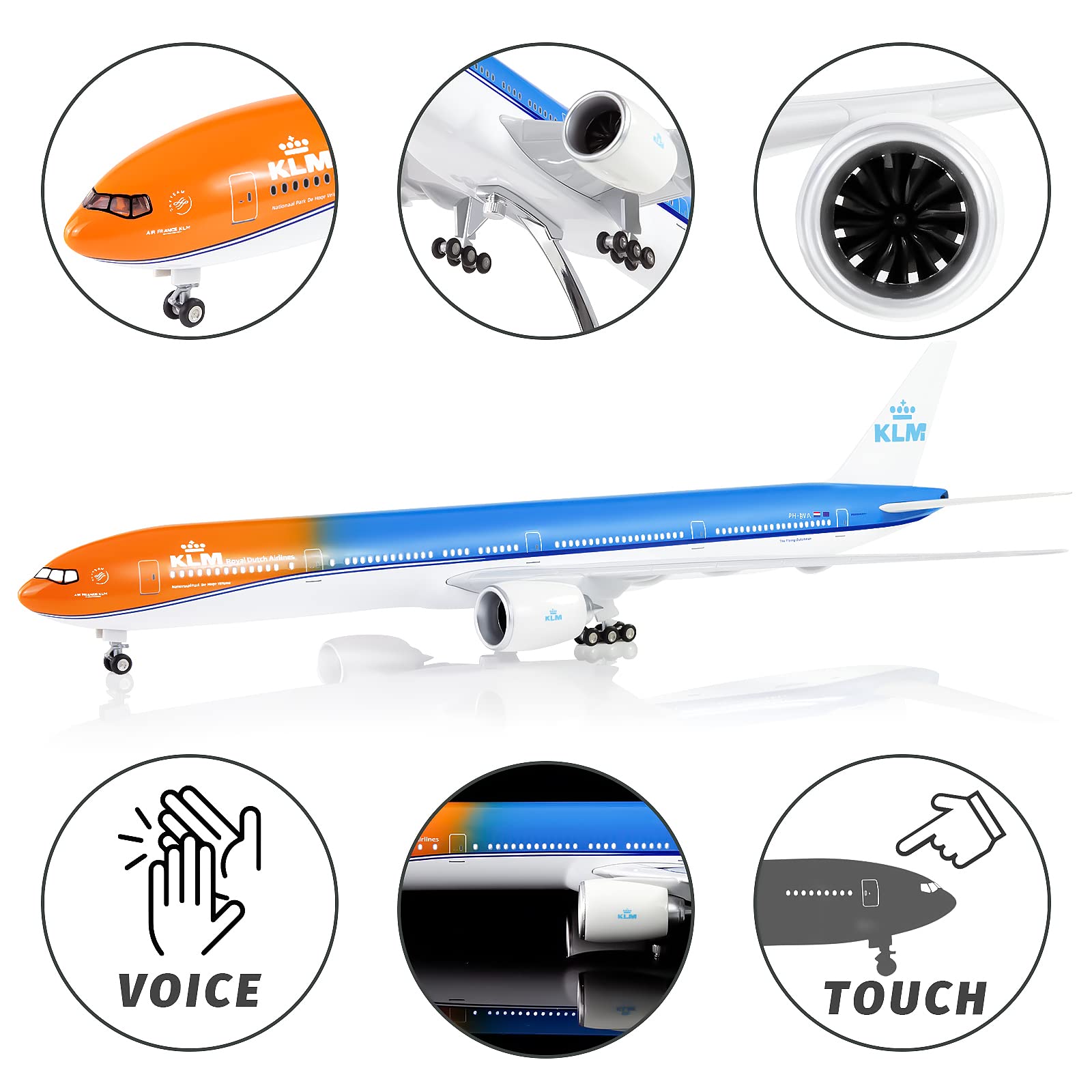 new✨ボーイング747,KLMオランダ／巨大Scaleダイキャスト new