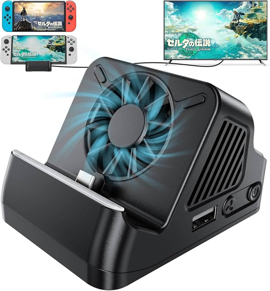 Amazon.co.jp: 【内蔵冷却ファン・4K1080p対応】Switch OLED/Switch