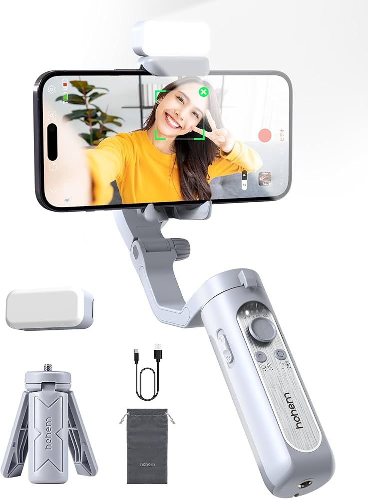 Amazon.co.jp: hohem XE Kit スマホジンバル 2023 hohem 7.0 3軸手ぶれ