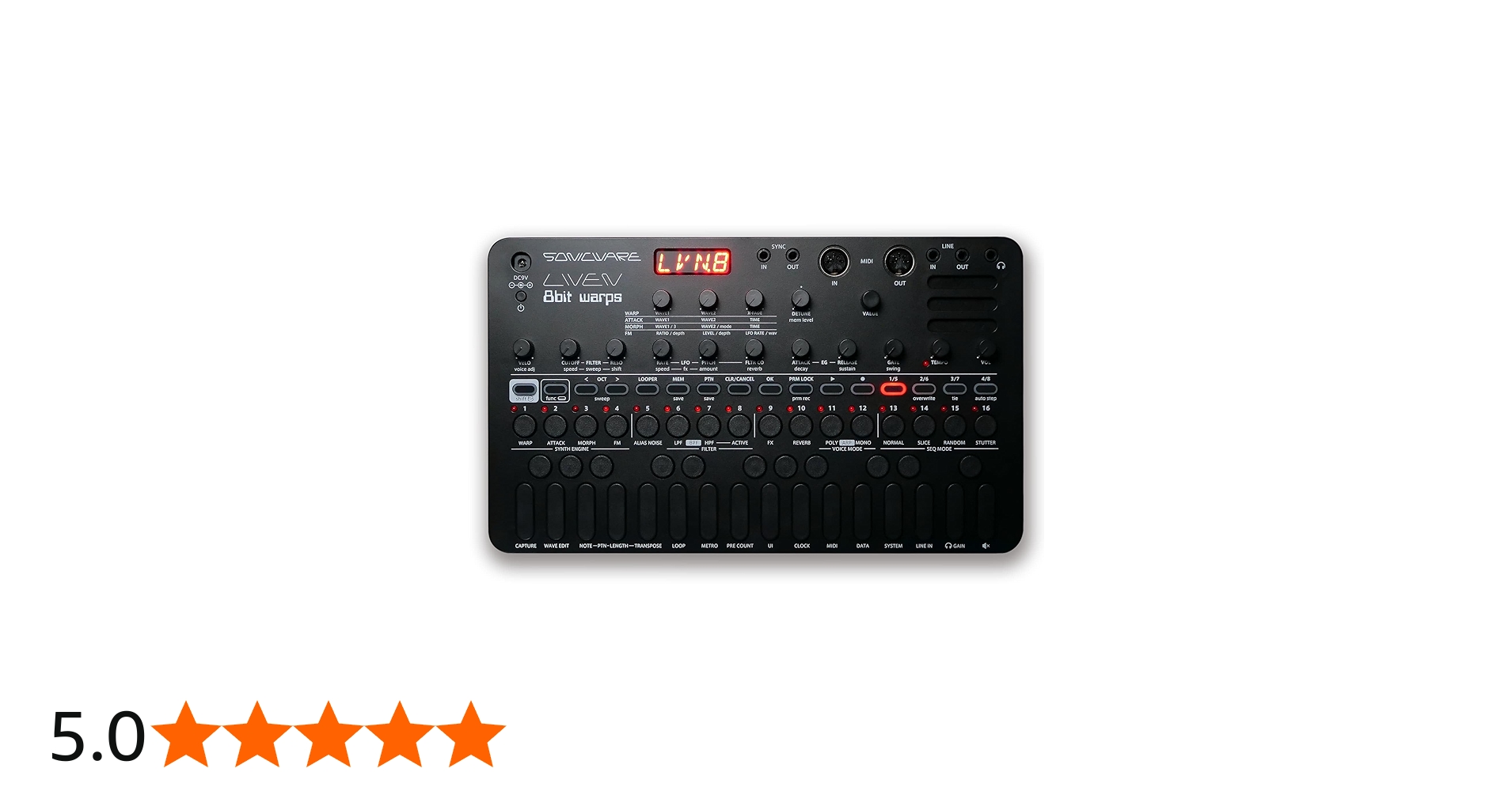 Amazon.co.jp: SONICWARE LIVEN 8bit warps - All Black Limited