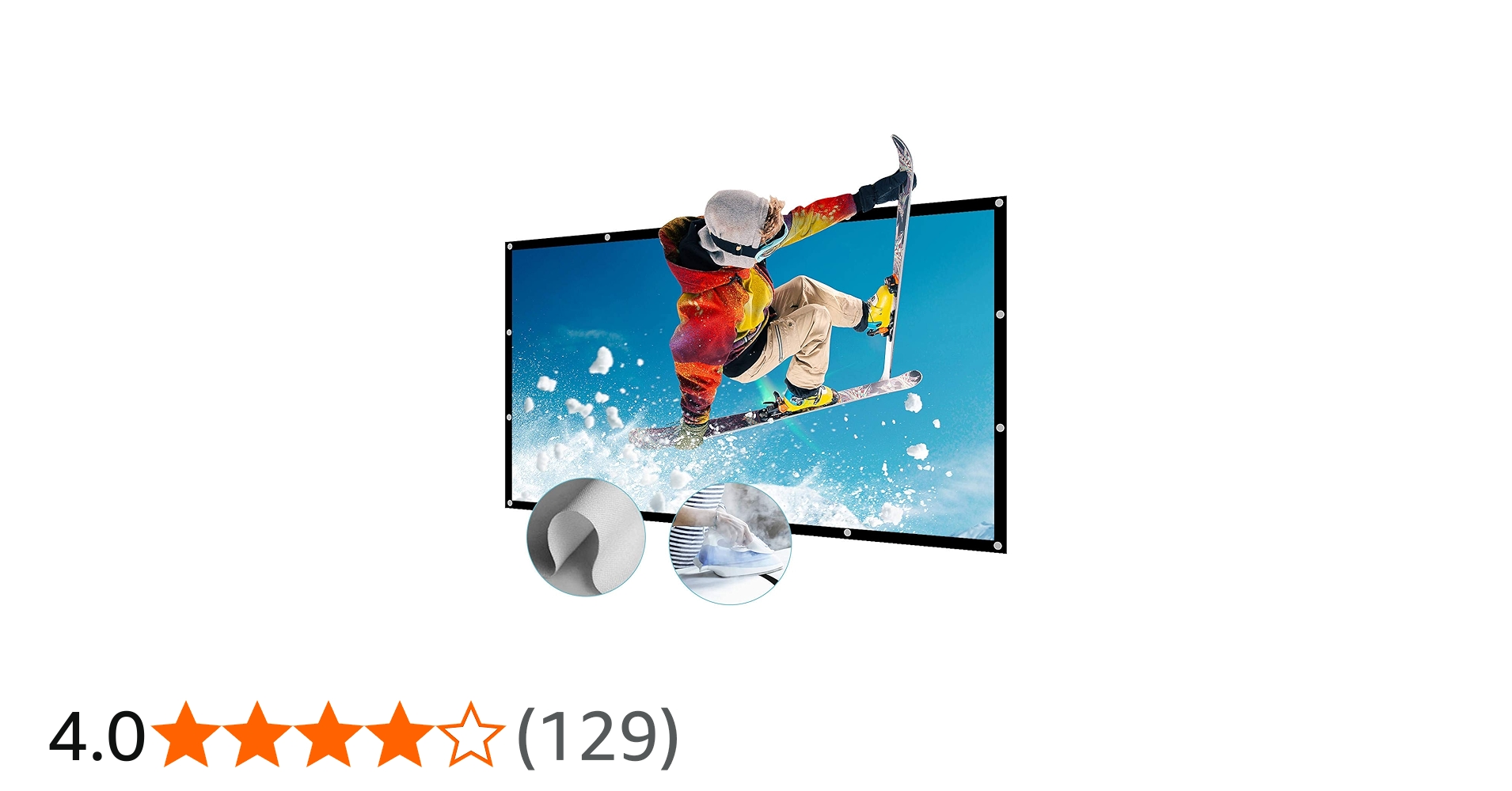 Amazon | プロジェクター スクリーン 150インチ サイズ 16：9 携帯式