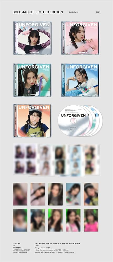 LESSERAFIM UNFORGIVEN サノク サクラ トレカ Le Sserafim