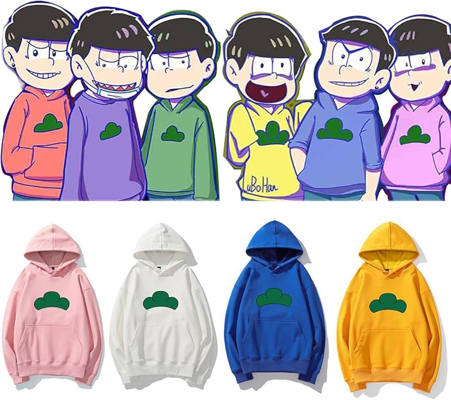 Amazon | パーカー おそ松さん 長袖 松野 十四松 カラ松 一松 トド松