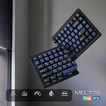 Amazon.co.jp: BAROCCOMiSTEL MD770 RGB BT (英語配列/青軸) 分離型