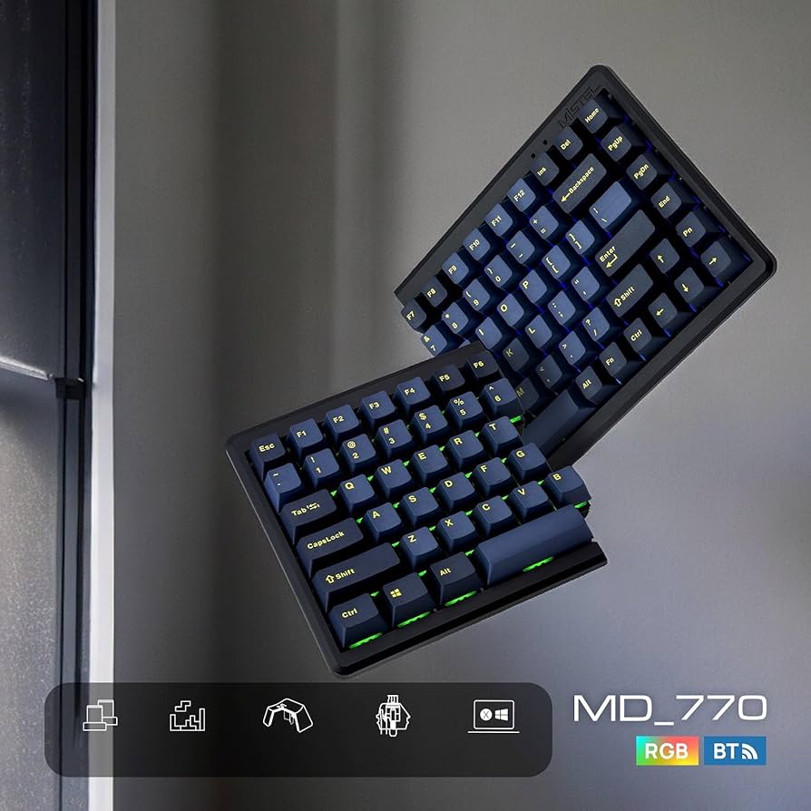 Amazon.co.jp: BAROCCOMiSTEL MD770 RGB BT (英語配列/青軸) 分離型