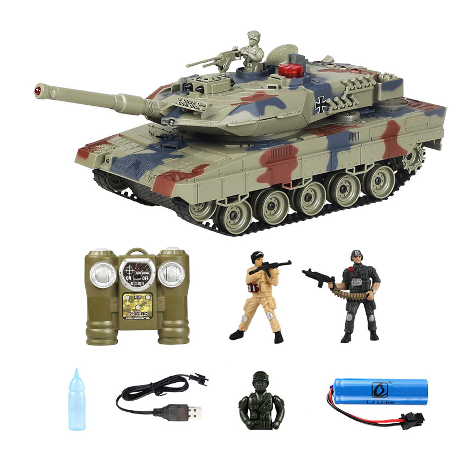 Amazon.co.jp: 戦闘車 RC 戦車 対戦 戦車 ラジコン バトルタンク