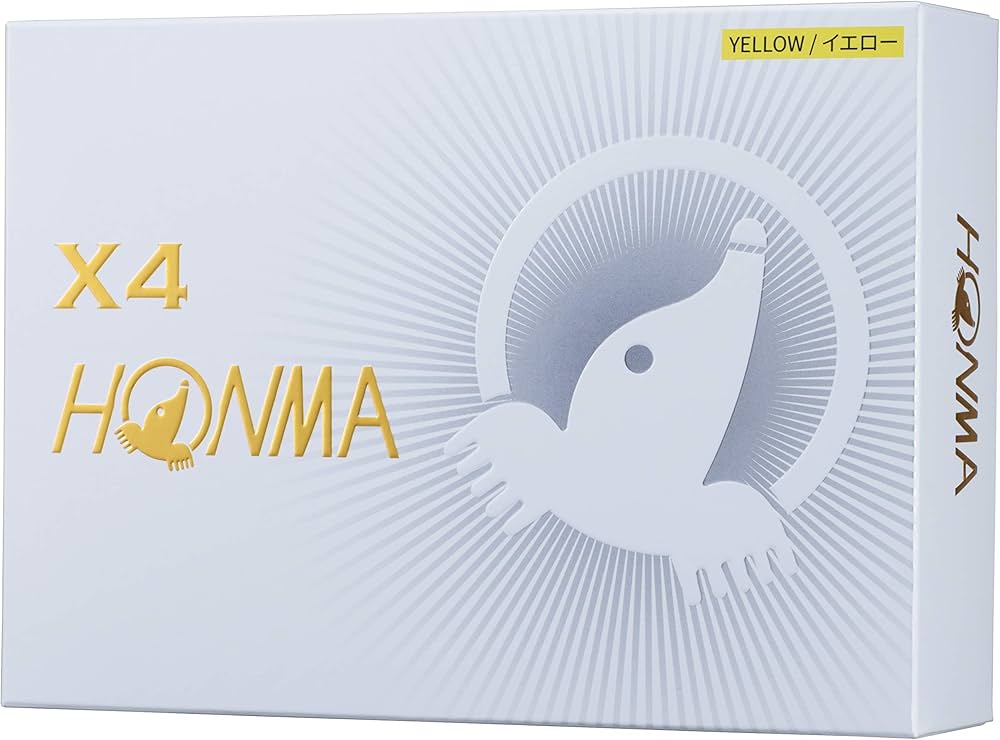 Amazon.co.jp: ホンマ ゴルフ ボール X4 4ピース ソフトウレタン