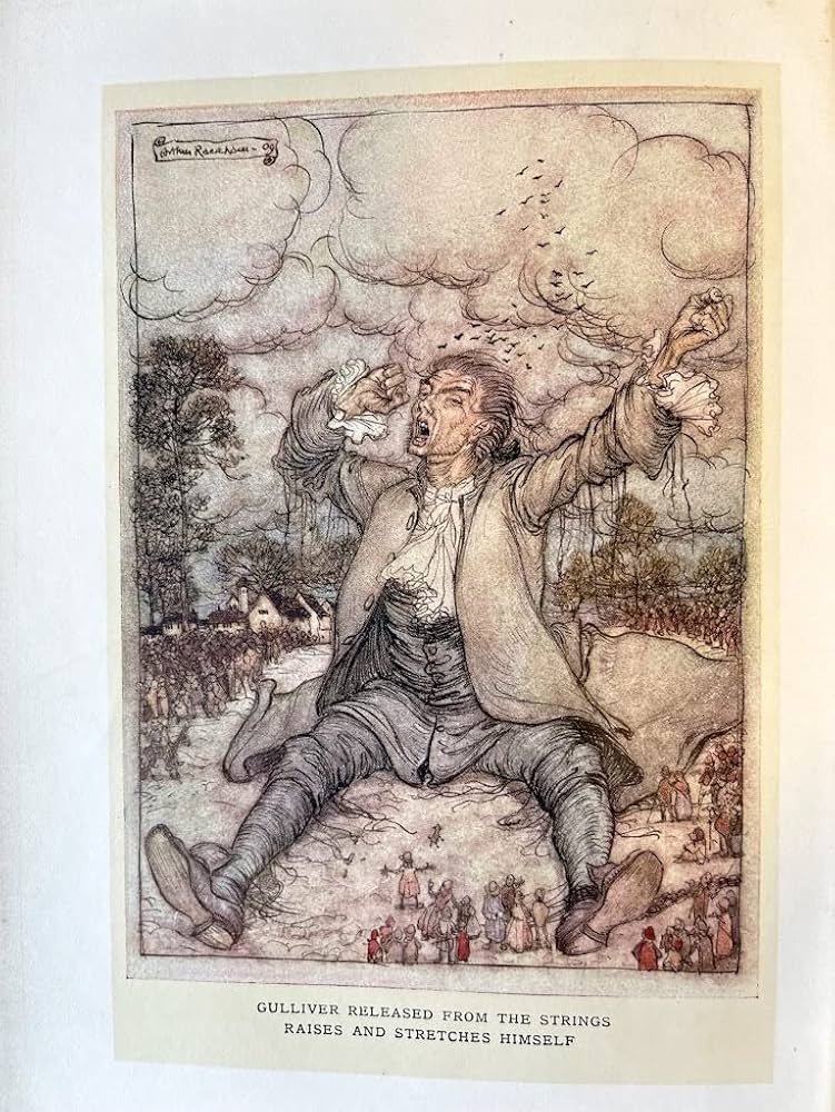 Amazon.co.jp: アーサーラッカム 挿絵本代表作 「ガリバー旅行記