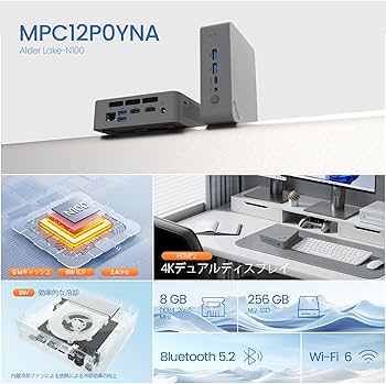 Amazon.co.jp: IPRODA ミニ PC N100 - 第 12 世代 Intel Alder Lake