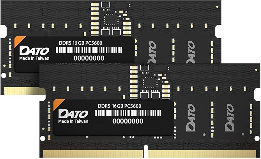 DATO DDR5 SODIMM 32GB Kit 16GBx2 Laptop RAM 5600MHz PC5-44800 CL46