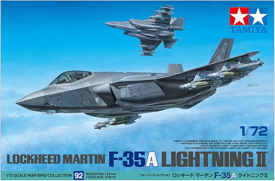 Amazon.com: Tamiya 60792 1:72 F-35A Lightning II - Faithful