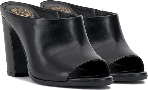 Amazon.com | Vince Camuto Women's Brianda Heeled Peep Toe Mule