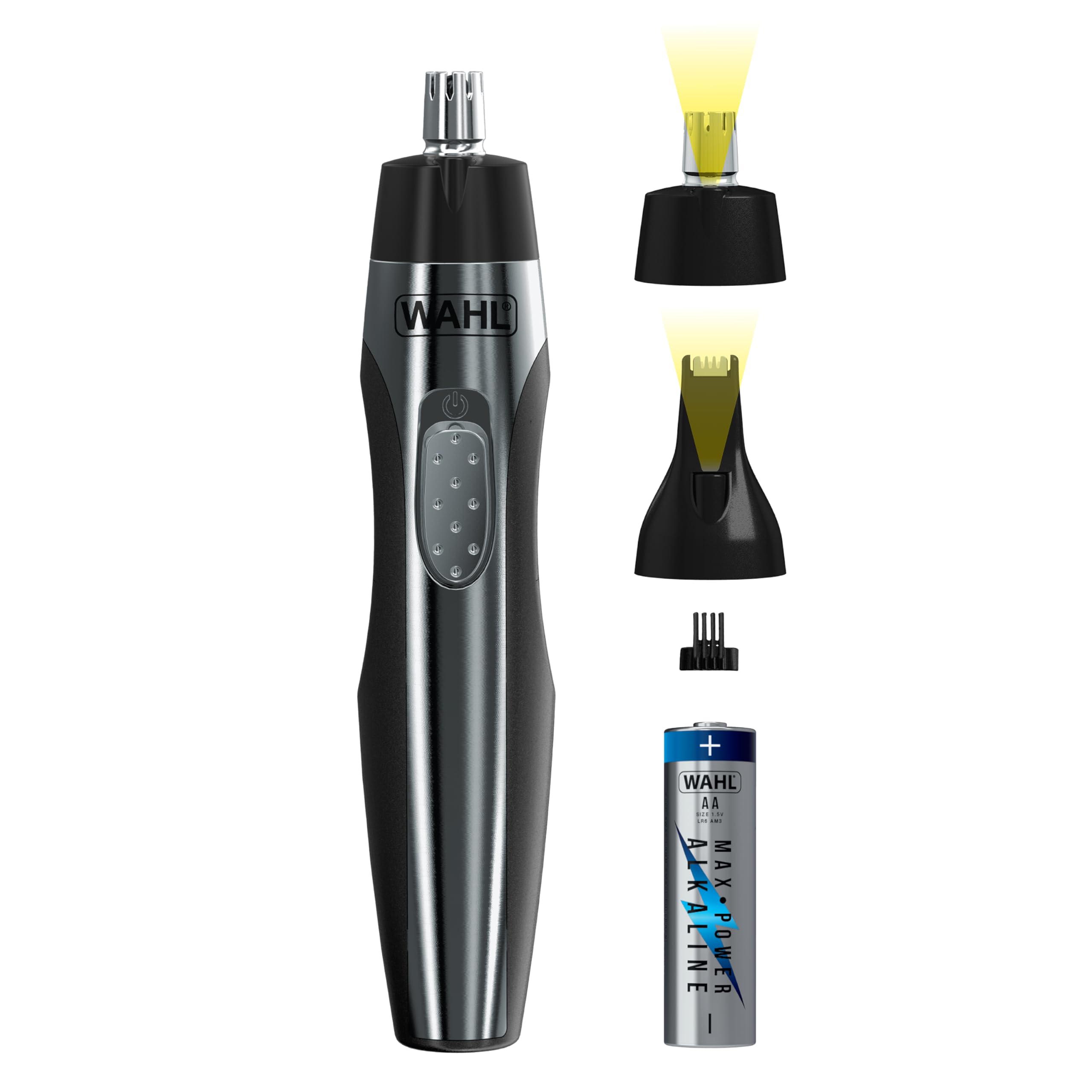 Amazon.com: Wahl Lighted Battery Nose Hair Trimmer for Men & Women