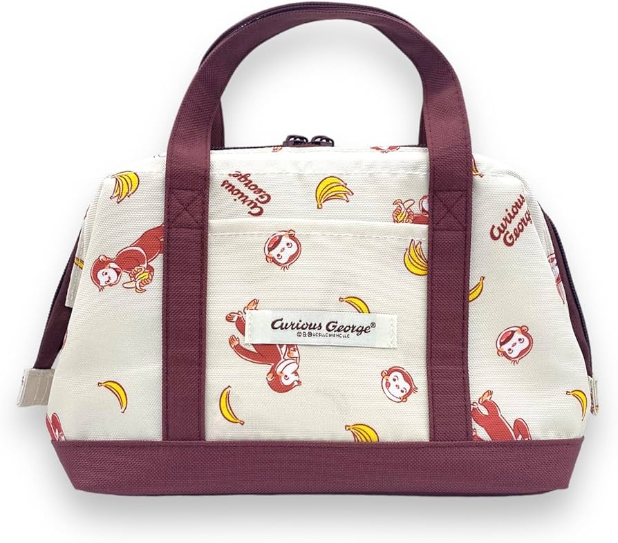Amazon.co.jp: おさるのジョージ 保冷バッグ ランチバッグ ワイヤー