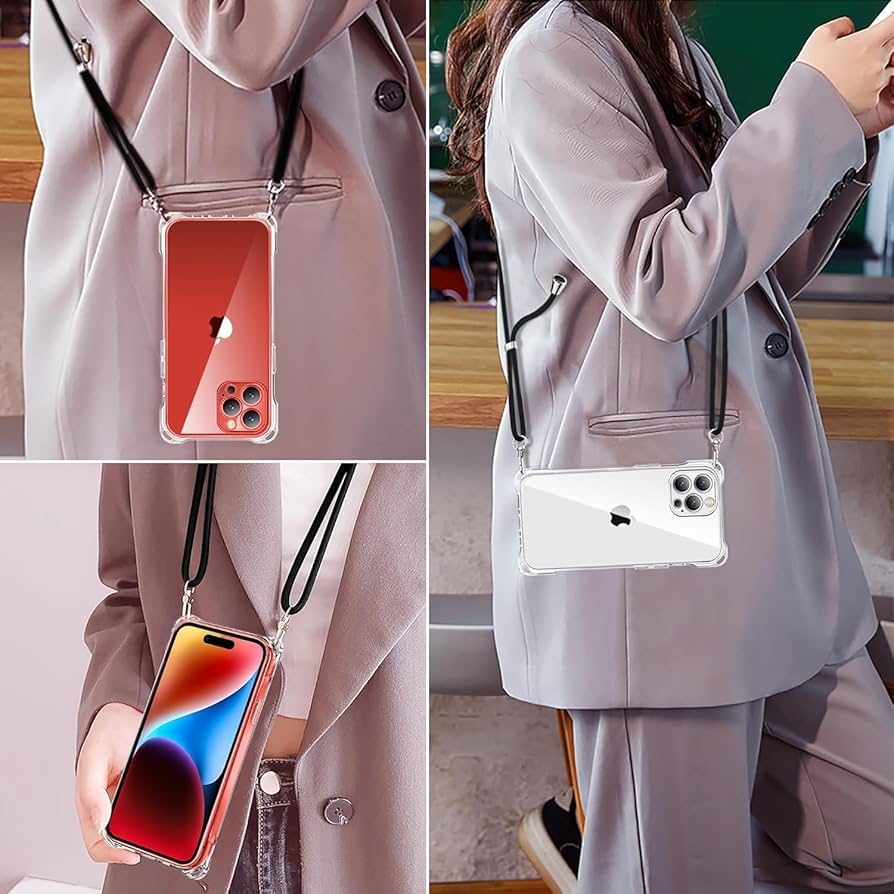 Amazon.co.jp: xiusiteli iPhone 12 Pro ケースクリア ネック