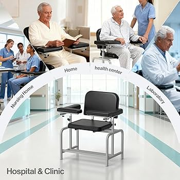 Amazon.com: Levida Extra Large Padded Phlebotomy Chair with