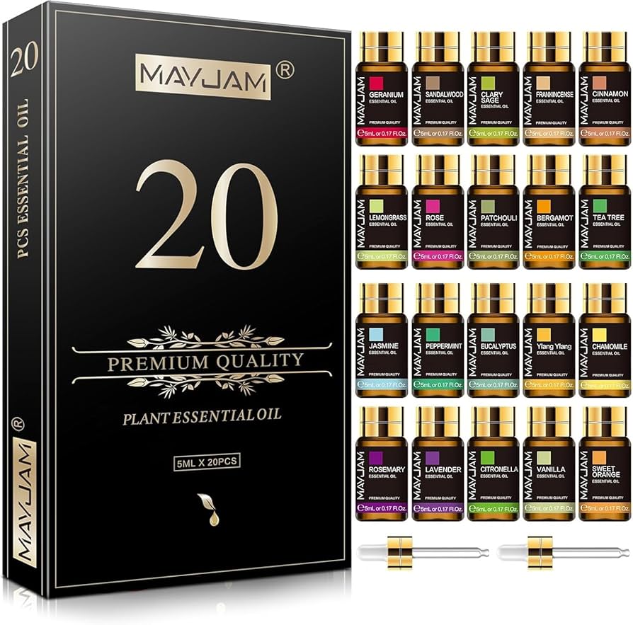 Amazon.com: MAYJAM Tea Tree 20 Pcs Pure Essential Oil Gift Set