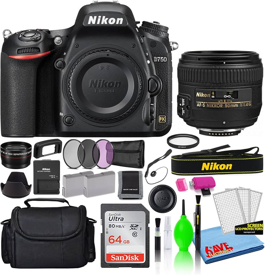 Amazon.com : Nikon D750 24.3MP DSLR Digital Camera with AF-S 50mm