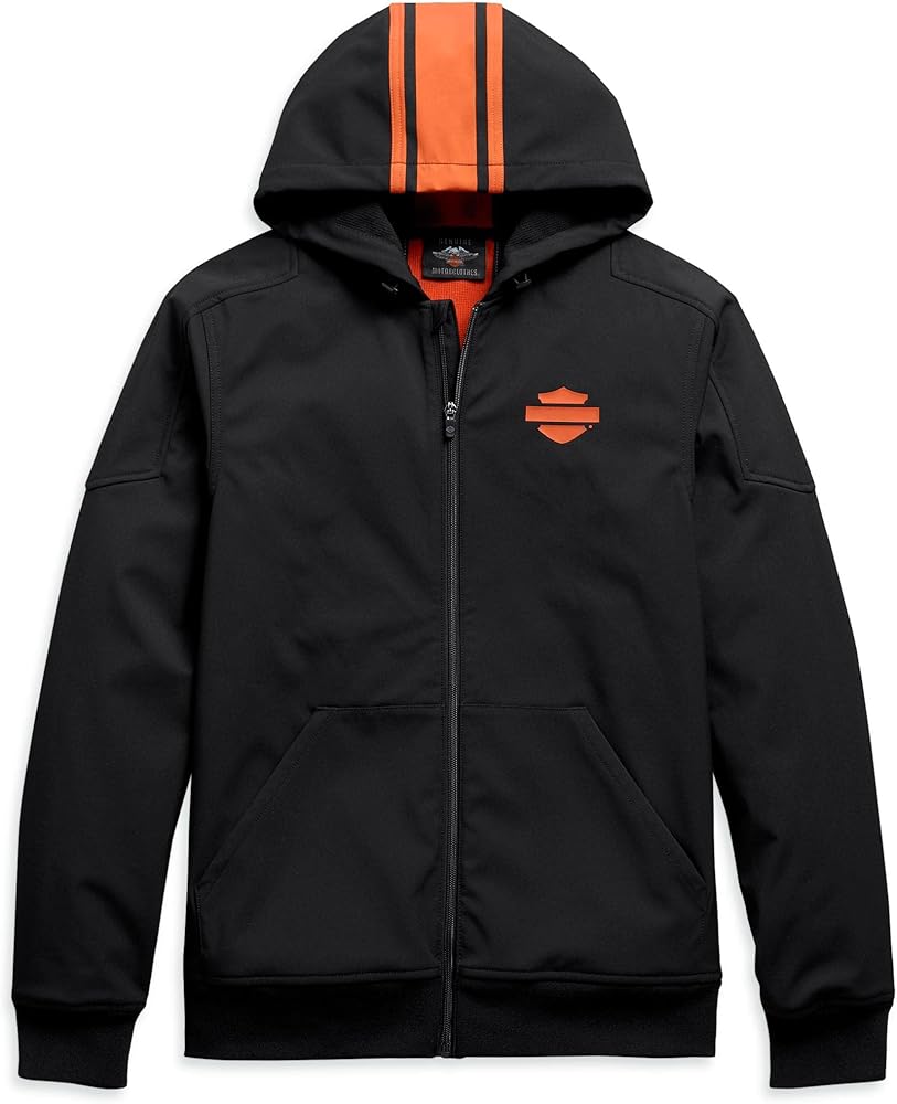 Amazon.com: Harley-Davidson Men's Vertical Stripe Hooded Stretch