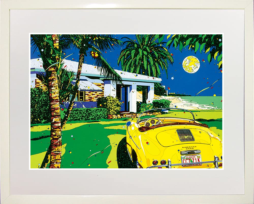 Amazon.co.jp: 鈴木英人◇【マイアミムーン】◇アートプリント◇額装