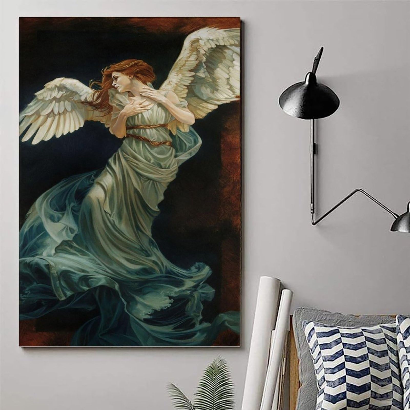 Amazon.co.jp: 美しい天使の女性アートポスター ポスター装飾絵画