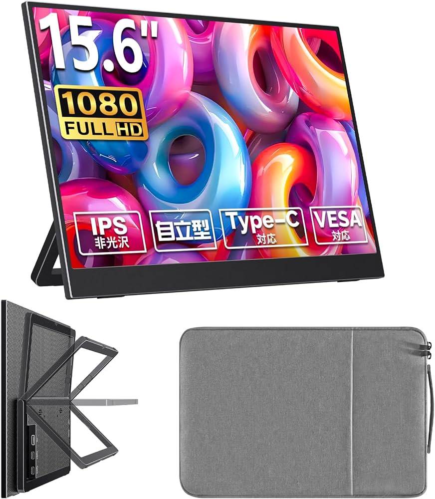 Amazon.co.jp: cocopar モバイルモニター 15.6インチ1920x1080FHD 自立
