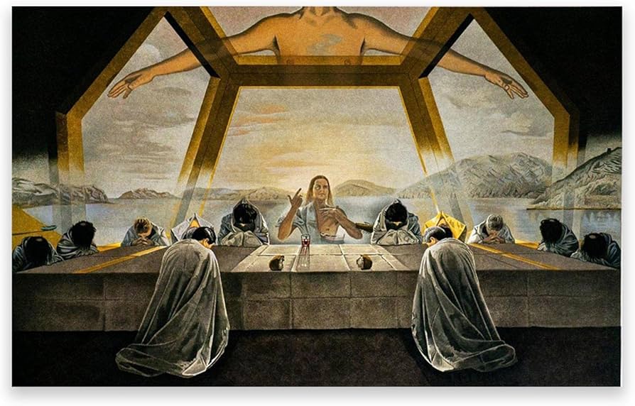 Amazon.co.jp: サルバドール・ダリ「最後の晩餐」キャンバス絵画
