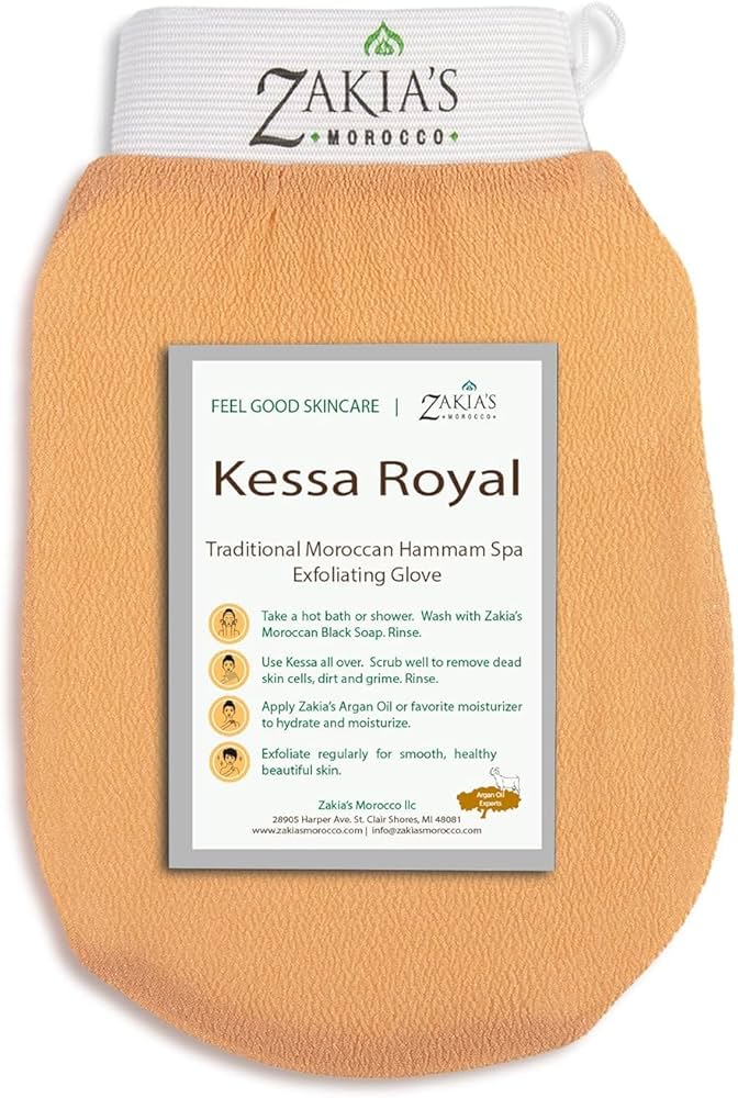Amazon.com: Original Kessa Exfoliating Glove - Salmon Beige